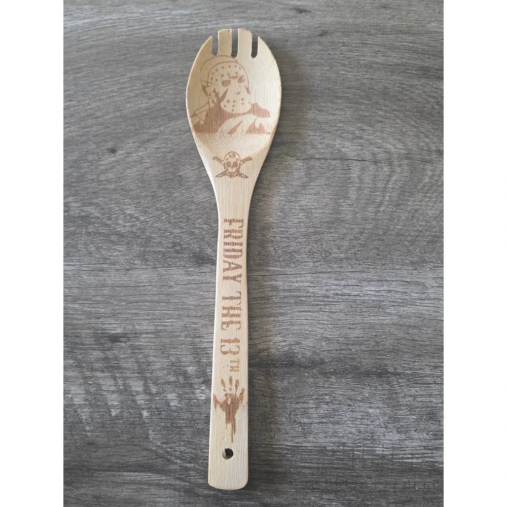 Horror Movie Wood Utensil Set 5pc Michael Myers Jason Ghostface Freddy Penny..